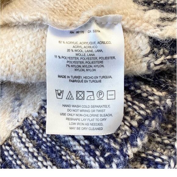 Anthropologie Sleeping On Snow Mabli Wool Knit Vest Cardigan Boho Ombre M/L - Picture 6 of 7